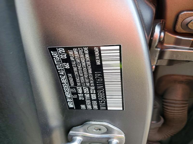 2020 Mercedes-benz Cla მანქანა იყიდება აუქციონზე, vin: W1K5J5BB5LN116791, აუქციონის ნომერი: 57358046