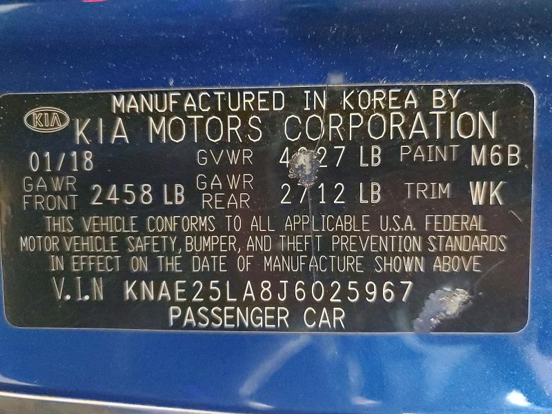 56297626 :رقم المزاد ، KNAE25LA8J6025967 vin ، 2018 Kia Stinger مزاد بيع
