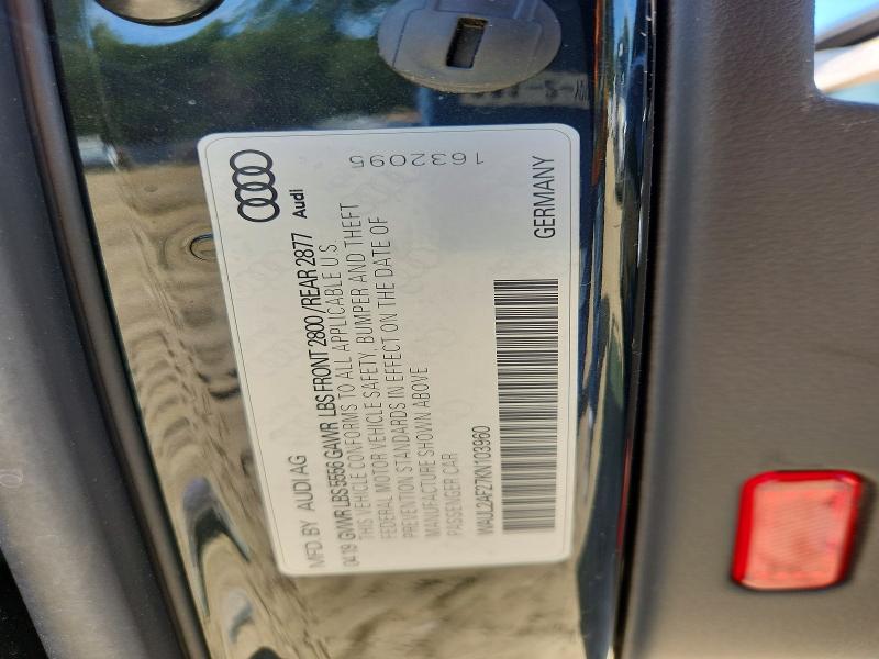 55253746 :رقم المزاد ، WAUL2AF27KN103960 vin ، 2019 Audi A6 مزاد بيع