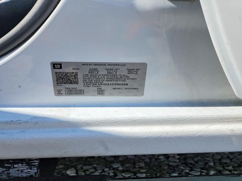 Продаж на аукціоні авто 2018 Chevrolet Silverado, vin: 1GC2KVEG3JZ250268, номер лоту: 57146636