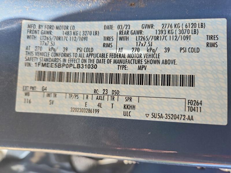 57402736 :رقم المزاد ، 1FMEE5BP0PLB31030 vin ، 2023 Ford Bronco مزاد بيع
