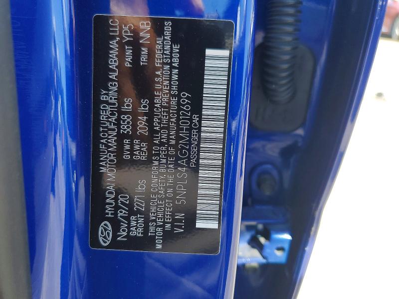 56643836 :رقم المزاد ، 5NPLS4AG2MH012699 vin ، 2021 Hyundai Elantra مزاد بيع