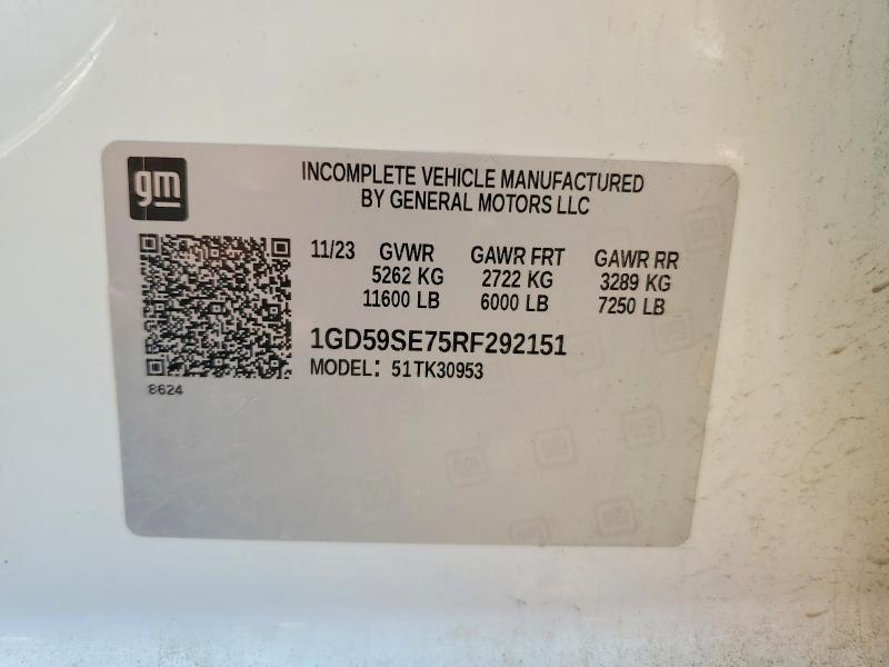 Продажа на аукционе авто 2024 Gmc Sierra, vin: 1GD59SE75RF292151, номер лота: 55247736