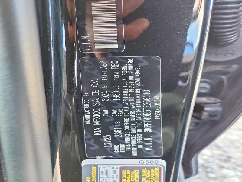Продажа на аукционе авто 2026 Kia K4, vin: 3KPFT4DE5TE266110, номер лота: 56187606
