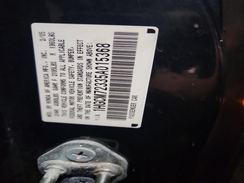 Aukcja sprzedaży 2005 Honda Accord, vin: 1HGCM72335A015368, numer aukcji: 58520686