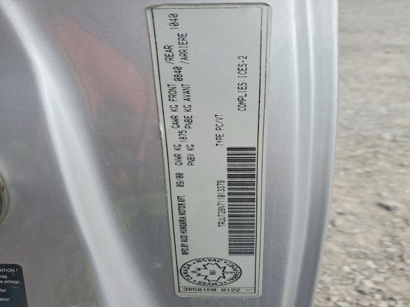 Продажа на аукционе авто 2001 Audi Tt, vin: TRUUT28N711013379, номер лота: 85963475