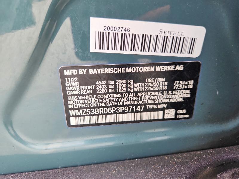 2023 Mini Cooper მანქანა იყიდება აუქციონზე, vin: WMZ53BR06P3P97147, აუქციონის ნომერი: 55690766