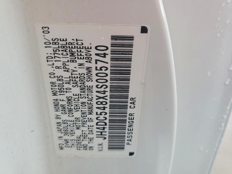 Aukcja sprzedaży 2004 Acura Rsx, vin: JH4DC548X4S005740, numer aukcji: 58143796