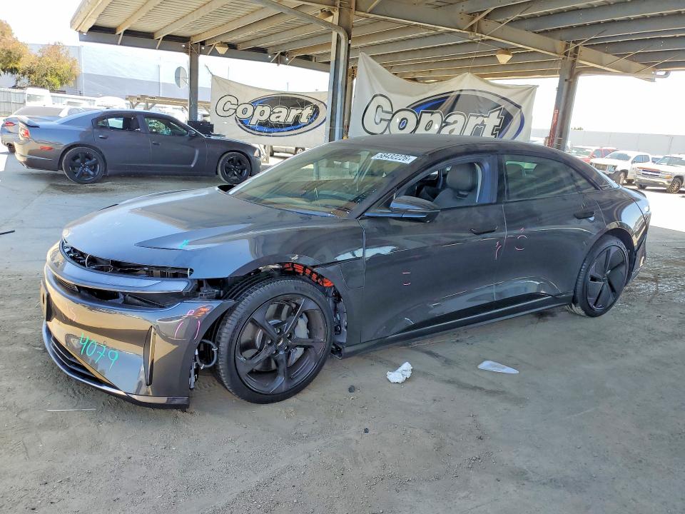 2025 Lucid Motors Air მანქანა იყიდება აუქციონზე, vin: 50EA1PGA1SA001076, აუქციონის ნომერი: 58432226