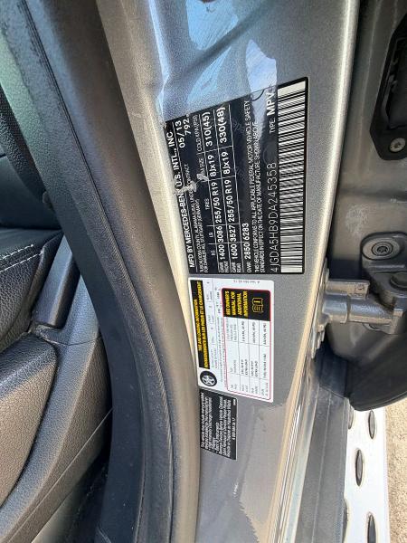 Aukcja sprzedaży 2013 Mercedes-benz Ml, vin: 4JGDA5HB9DA245358, numer aukcji: 56182966
