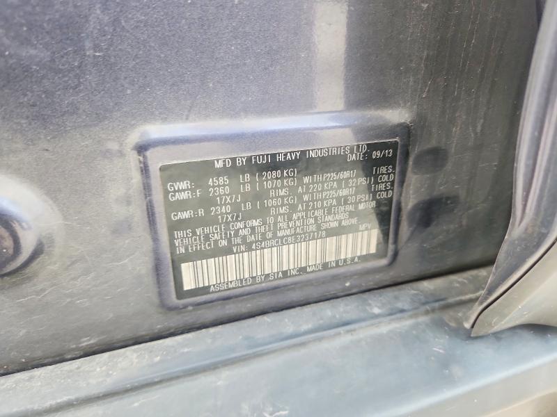 Продажа на аукционе авто 2014 Subaru Outback, vin: 4S4BRCLC8E3237178, номер лота: 56419616
