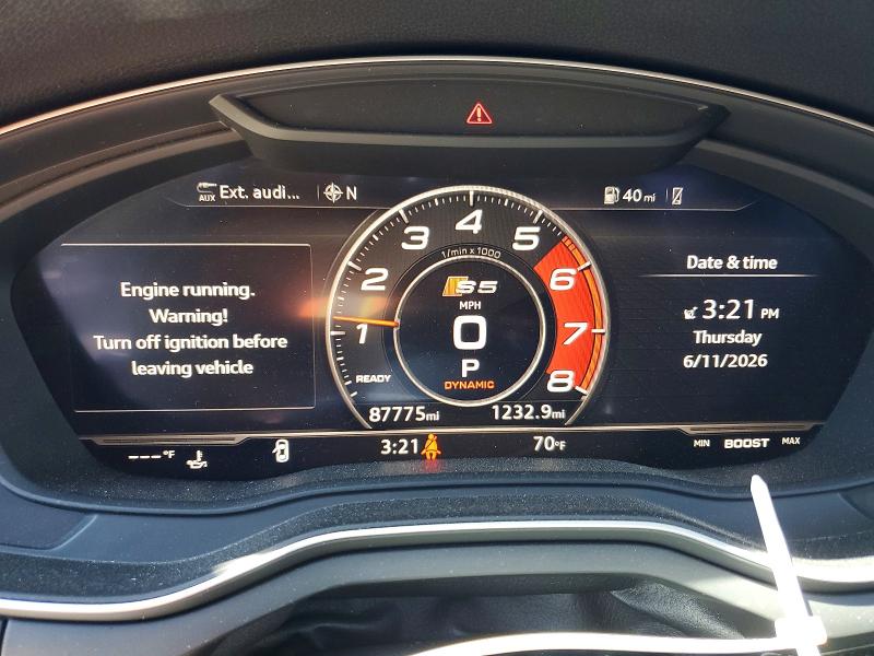 Продаж на аукціоні авто 2018 Audi S5, vin: WAUR4AF5XJA008314, номер лоту: 57188326