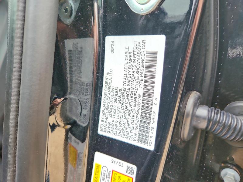 58618426 :رقم المزاد ، 19UUB6F54RA001758 vin ، 2024 Acura Tlx مزاد بيع