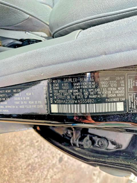 Aukcja sprzedaży 1998 Mercedes-benz C, vin: WDBHA23G8WA555882, numer aukcji: 56356666