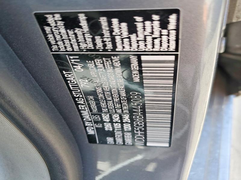 Aukcja sprzedaży 2011 Mercedes-benz E, vin: WDDHF5GB6BA445089, numer aukcji: 55737846
