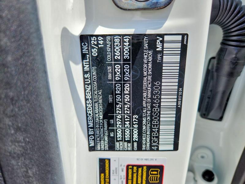 57328496 :رقم المزاد ، 4JGFB4EB0SB465306 vin ، 2025 Mercedes-benz Gle مزاد بيع