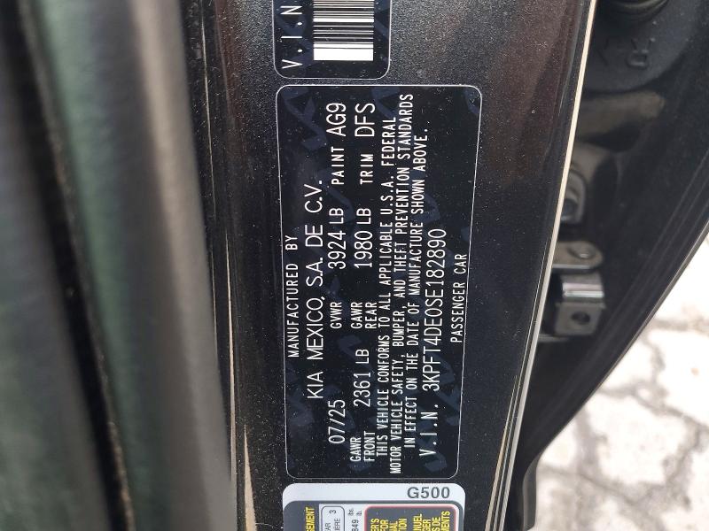 Продаж на аукціоні авто 2025 Kia K4, vin: 3KPFT4DE0SE182890, номер лоту: 56503196