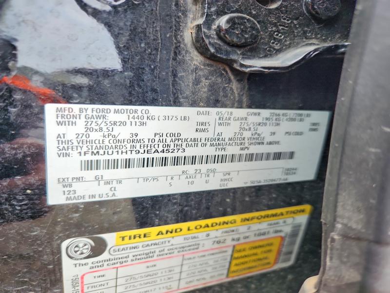 2018 Ford Expedition მანქანა იყიდება აუქციონზე, vin: 1FMJU1HT9JEA45273, აუქციონის ნომერი: 55971536