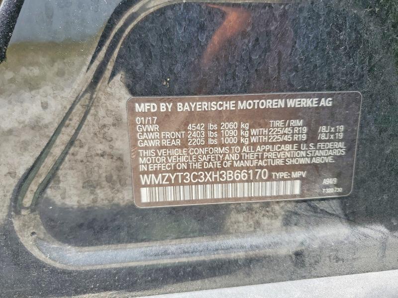 Продажа на аукционе авто 2017 Mini Cooper, vin: WMZYT3C3XH3B66170, номер лота: 58629306