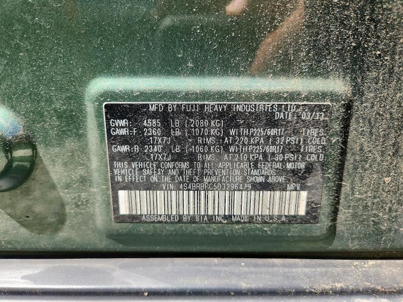 Продажа на аукционе авто 2013 Subaru Outback, vin: 4S4BRBPC5D3296479, номер лота: 56342106