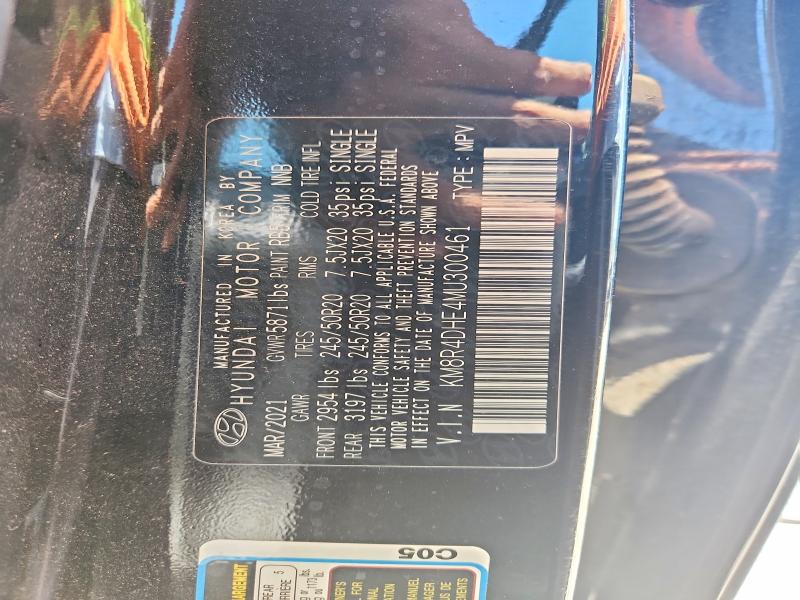 55609646 :رقم المزاد ، KM8R4DHE4MU300461 vin ، 2021 Hyundai Palisade مزاد بيع