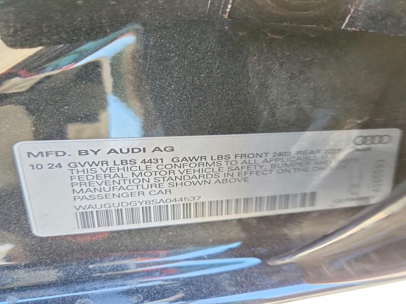 Auction sale of the 2025 Audi A3, vin: WAUGUDGY8SA044537, lot number: 56696506
