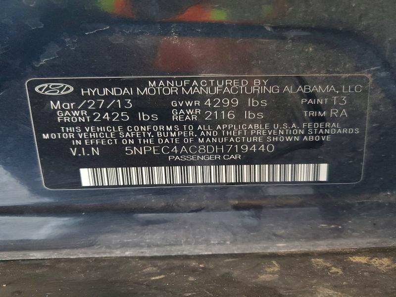 Aukcja sprzedaży 2013 Hyundai Sonata, vin: 5NPEC4AC8DH719440, numer aukcji: 56317236