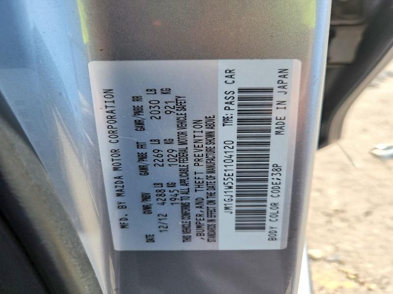 Auction sale of the 2014 Mazda 6, vin: JM1GJ1W55E1104120, lot number: 56143056