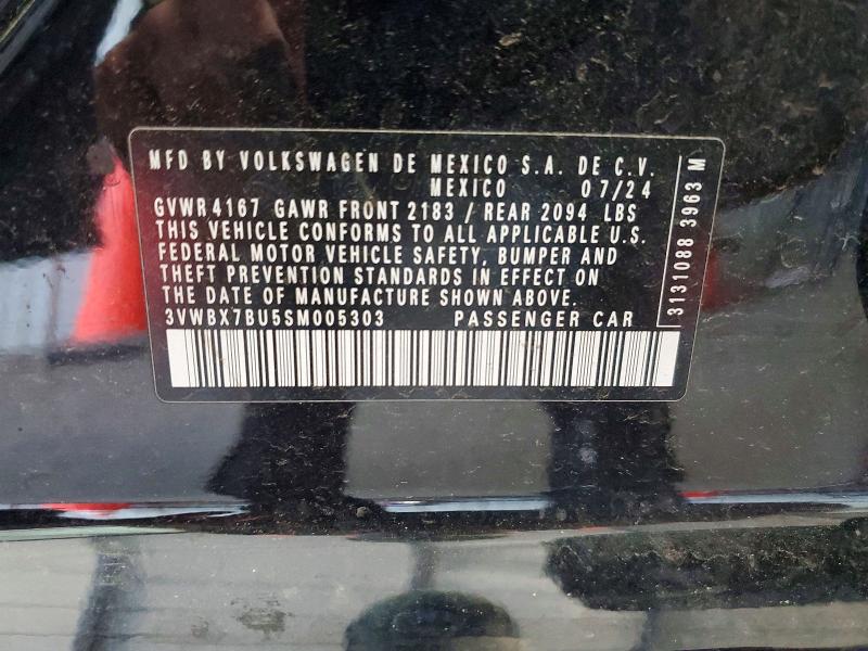 Продажа на аукционе авто 2025 Volkswagen Jetta, vin: 3VWBX7BU5SM005303, номер лота: 57176226