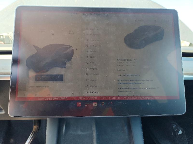 2023 Tesla Model Y მანქანა იყიდება აუქციონზე, vin: 7SAYGDEE6PA117880, აუქციონის ნომერი: 57236986
