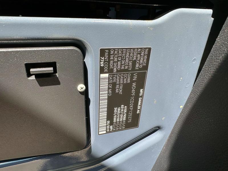 Aukcja sprzedaży 2019 Mercedes-benz Sprinter, vin: WD4PF1CD2KP125275, numer aukcji: 54451546