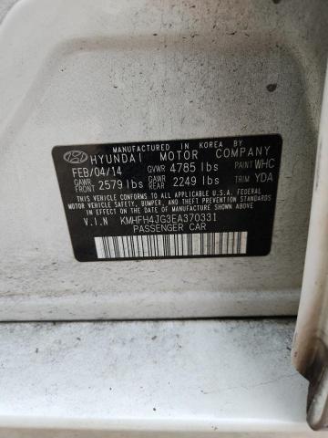 2014 Hyundai Azera მანქანა იყიდება აუქციონზე, vin: KMHFH4JG3EA370331, აუქციონის ნომერი: 55922256