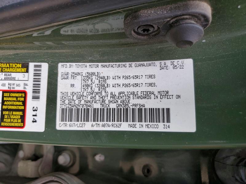 Продаж на аукціоні авто 2022 Toyota Tacoma, vin: 3TYCZ5AN2NT078461, номер лоту: 58542026