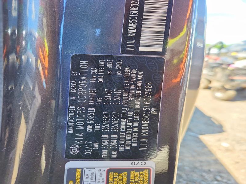 Продаж на аукціоні авто 2017 Kia Sedona, vin: KNDMB5C15H6322686, номер лоту: 54370026