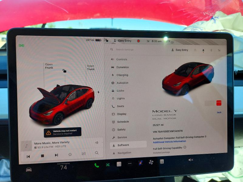 Продажа на аукционе авто 2022 Tesla Model Y, vin: 7SAYGDEEXNF343579, номер лота: 57783206