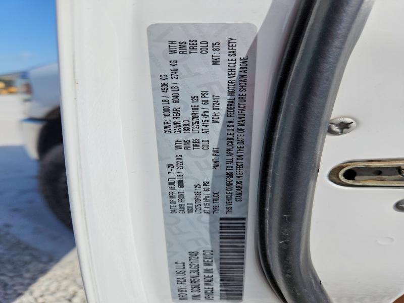 Продаж на аукціоні авто 2020 Ram 2500, vin: 3C6UR5NL3LG217248, номер лоту: 59124746