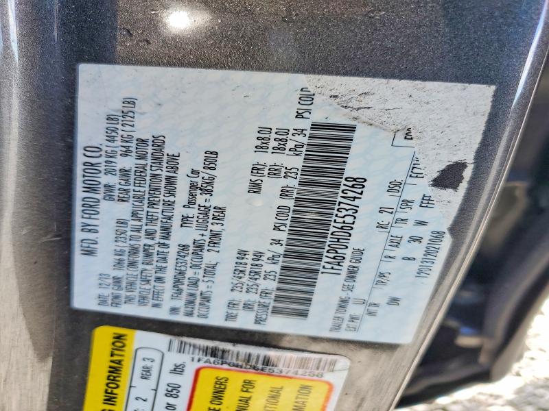 Aukcja sprzedaży 2014 Ford Fusion, vin: 1FA6P0HD6E5374268, numer aukcji: 58417756