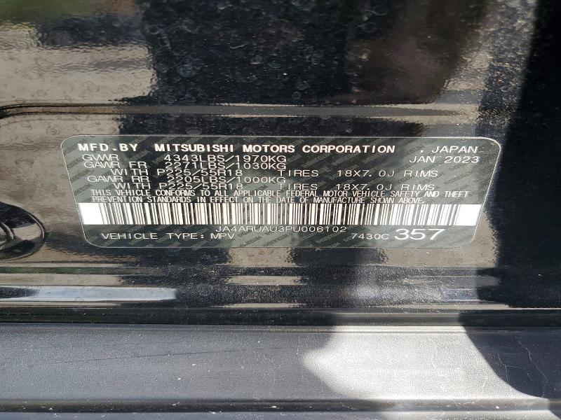 55220056 :رقم المزاد ، JA4ARUAU3PU006102 vin ، 2023 Mitsubishi Outlander Sport مزاد بيع