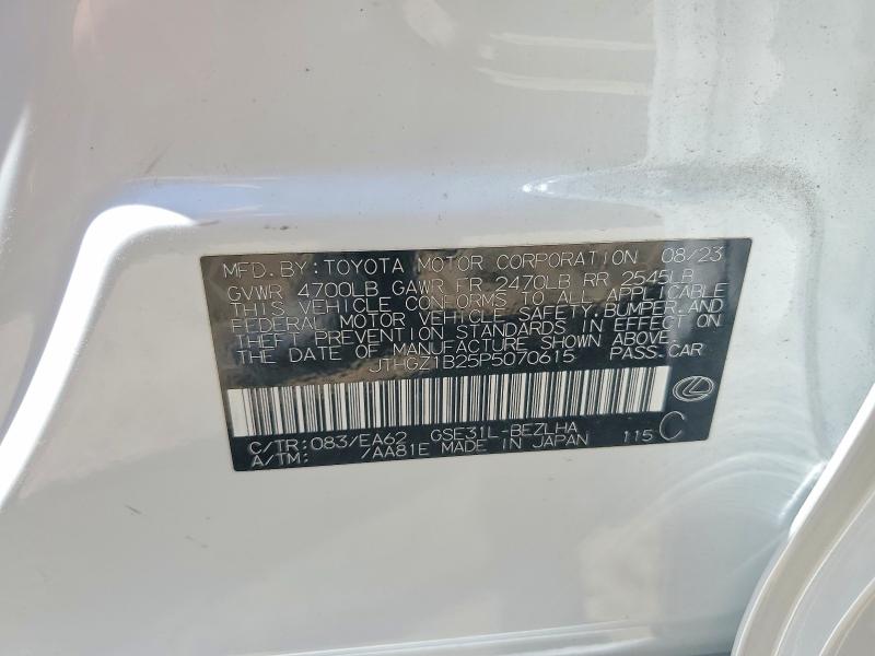 2023 Lexus Is 350 მანქანა იყიდება აუქციონზე, vin: JTHGZ1B25P5070615, აუქციონის ნომერი: 54685356