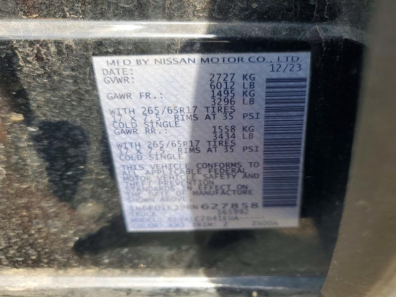 Продаж на аукціоні авто 2024 Nissan Frontier, vin: 1N6ED1EJ9RN627858, номер лоту: 58820946