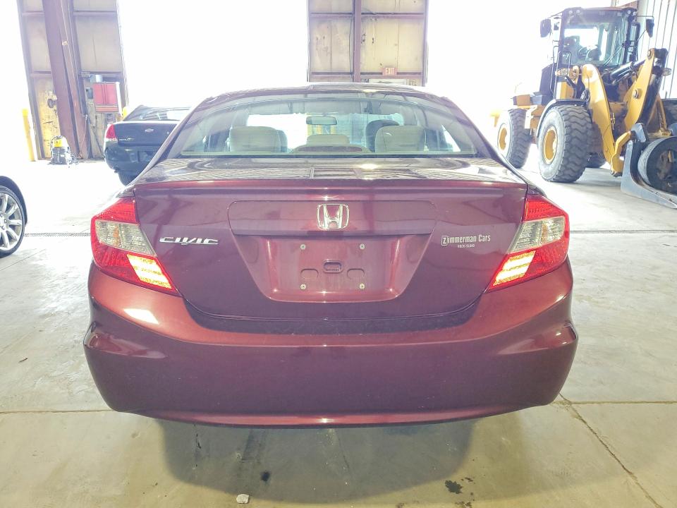 Продаж на аукціоні авто 2012 Honda Civic, vin: 19XFB2F52CE038599, номер лоту: 58530906