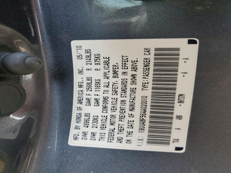 Aukcja sprzedaży 2010 Acura Tl, vin: 19UUA8F56AA020010, numer aukcji: 56794976