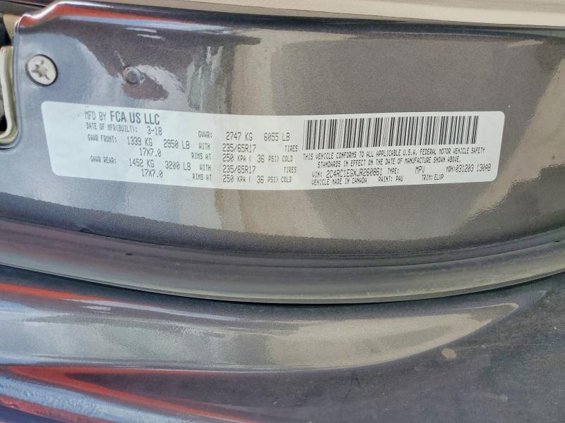 Aukcja sprzedaży 2018 Chrysler Pacifica, vin: 2C4RC1EGXJR260861, numer aukcji: 58880436