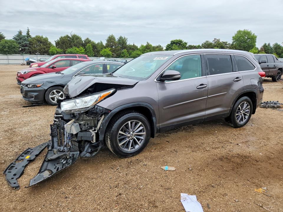 Aukcja sprzedaży 2019 Toyota Highlander, vin: 5TDJZRFH4KS588691, numer aukcji: 55162796