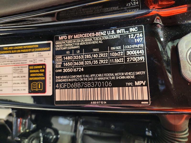 Продаж на аукціоні авто 2025 Mercedes-benz Gle Coupe, vin: 4JGFD6BB7SB370106, номер лоту: 57909636