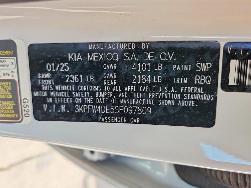 Продаж на аукціоні авто 2025 Kia K4, vin: 3KPFW4DE5SE097809, номер лоту: 56348376