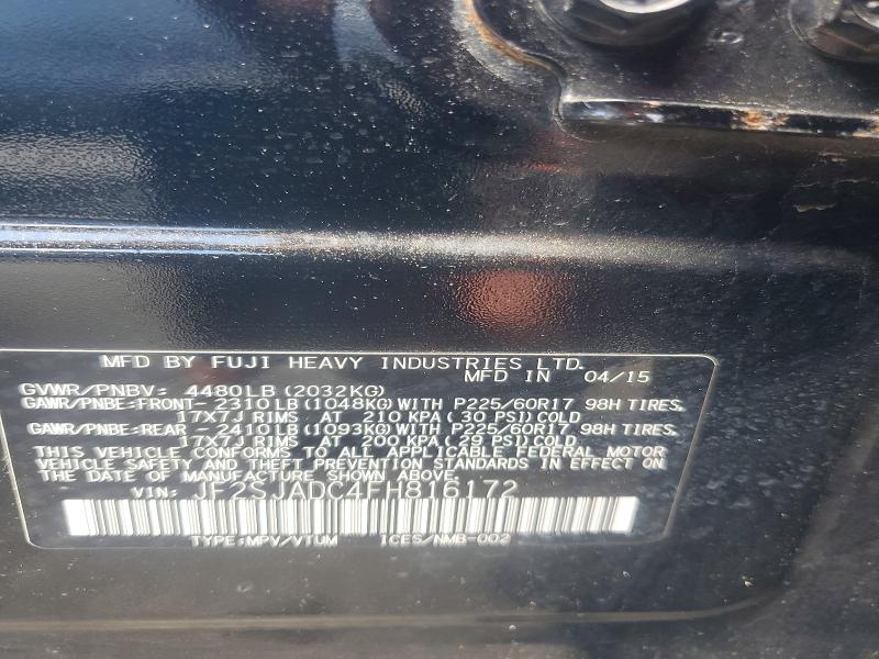 Продажа на аукционе авто 2015 Subaru Forester, vin: JF2SJADC4FH816172, номер лота: 57406656