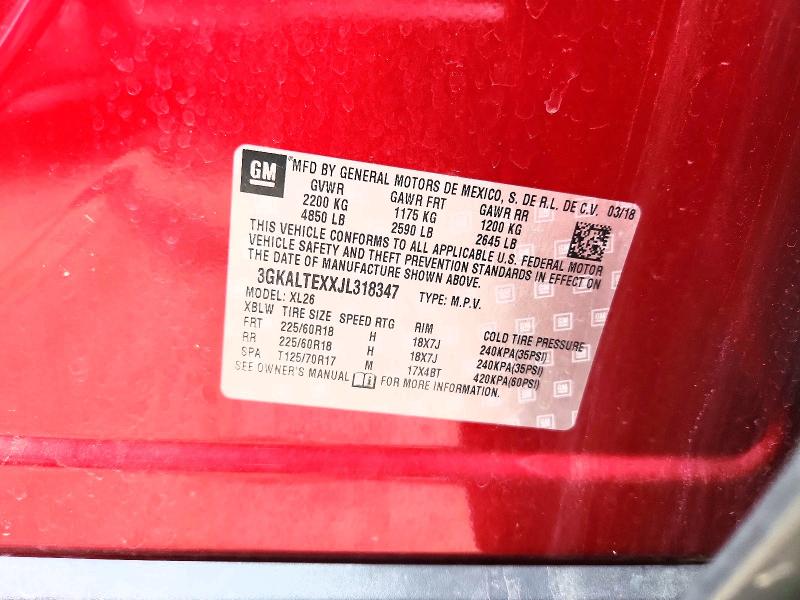 Продажа на аукционе авто 2018 Gmc Terrain, vin: 3GKALTEXXJL318347, номер лота: 56228166
