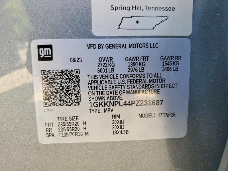 Aukcja sprzedaży 2023 Gmc Acadia, vin: 1GKKNPL44PZ231687, numer aukcji: 59117456