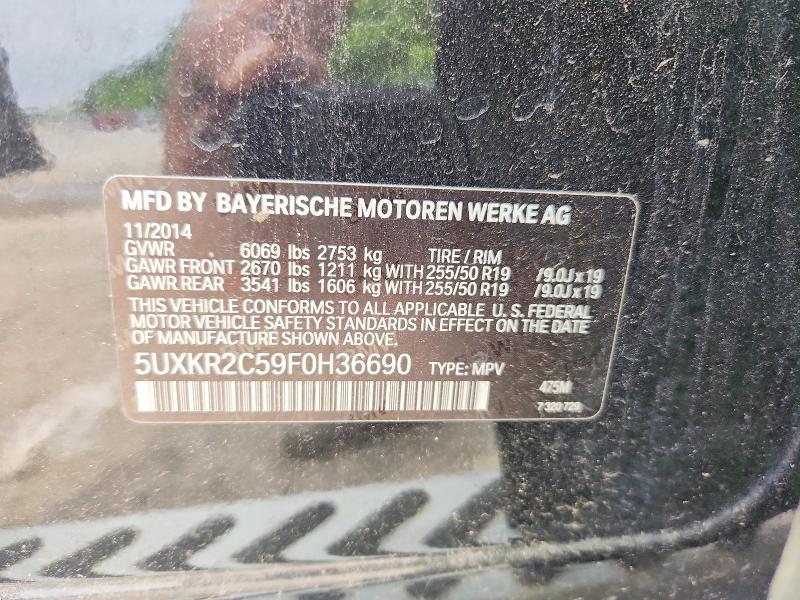 Продажа на аукционе авто 2015 Bmw X5, vin: 5UXKR2C59F0H36690, номер лота: 58098806